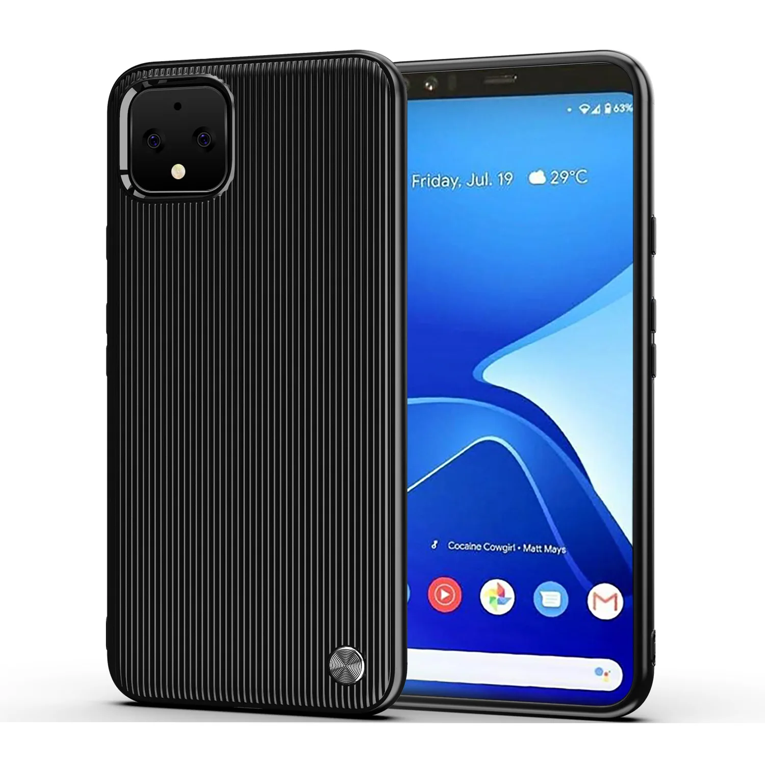 Google Pixel4 XL силиконовый матовый из ТПУ мягкий чехол для телефона Тонкий чехол для Pixel 4 XL бампер чехол из углеродного волокна щетка чехол s