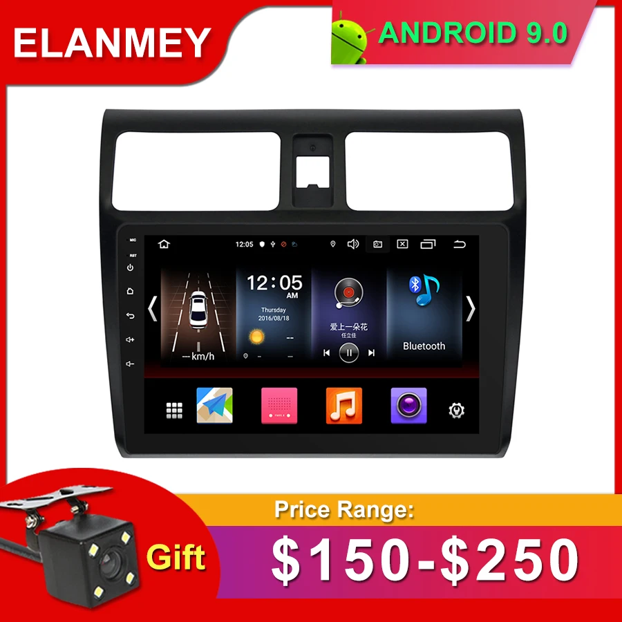 Discount Gift Camera Car Radio for SUZUKI SWIFT 2013-2016 Android 9.0 GPS Navigation Bluetooth Touch screen Car Audio Stere Multimedia 0