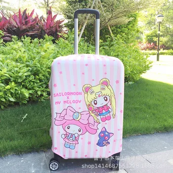 

Cute Cartoon Sailor Moon My Melody Cinnamoroll Luggage Cover Girls Pink Travel Baggage Suitcase Protective Dustproof Case Gift