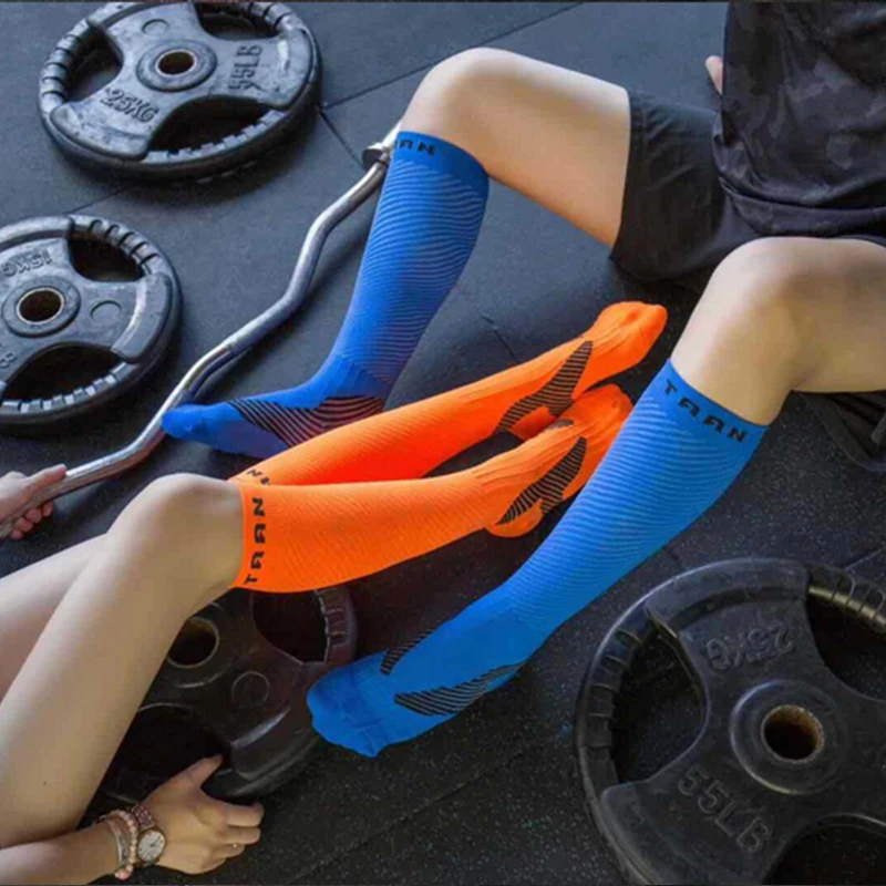 Спортивные Компрессионные носки до щиколотки профессиональные для бега
