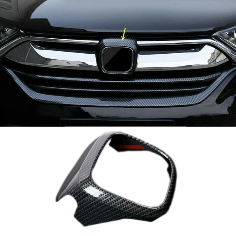 

Car Front Grill Logo Frame Decoration Cap Trim Emblem Badge Cover Sticker For Honda CRV 5Th 2017-2020