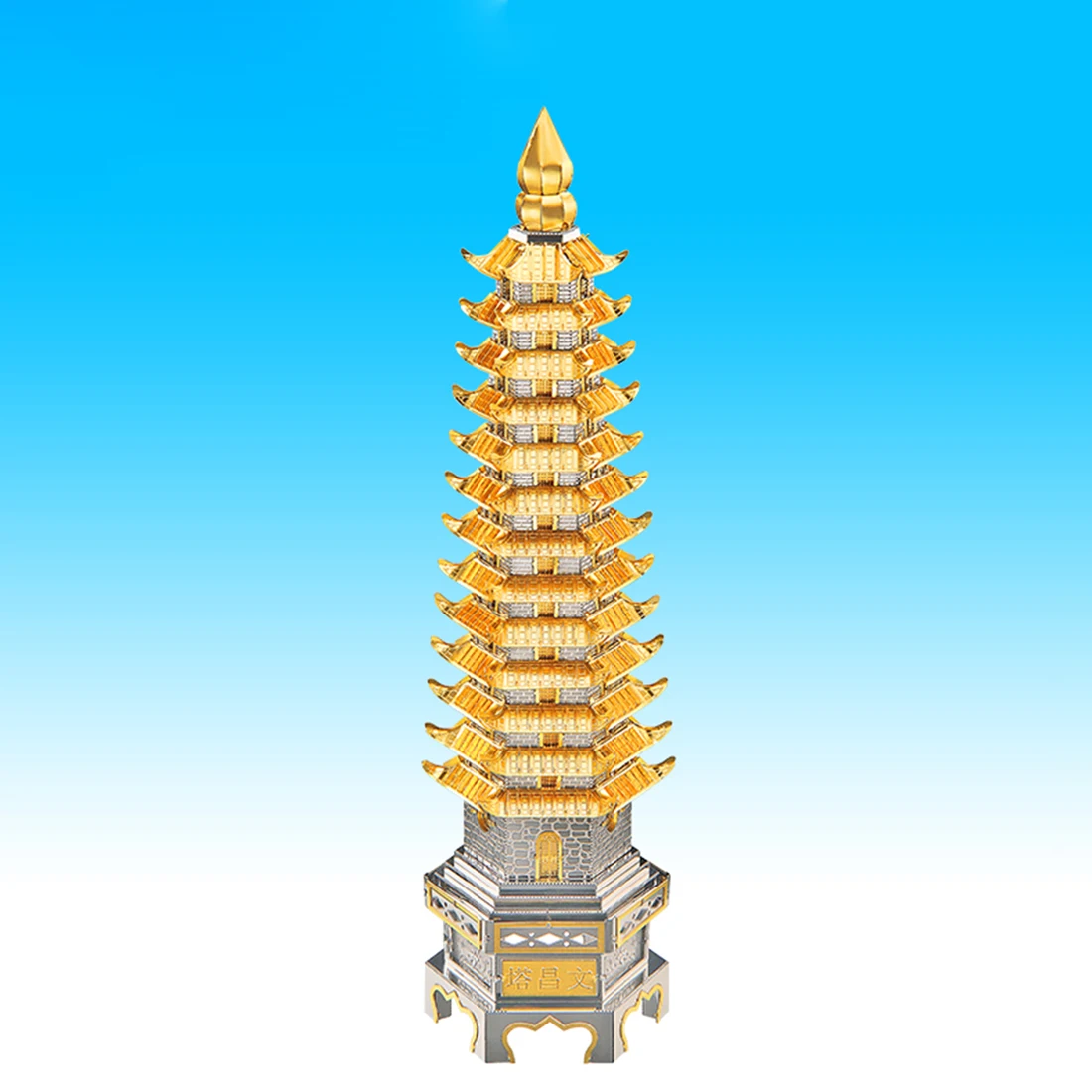 Архитектурная серия башня wenchang модельные наборы DIY 3D металлические Пазлы сборные головоломки игрушки Конструкторы