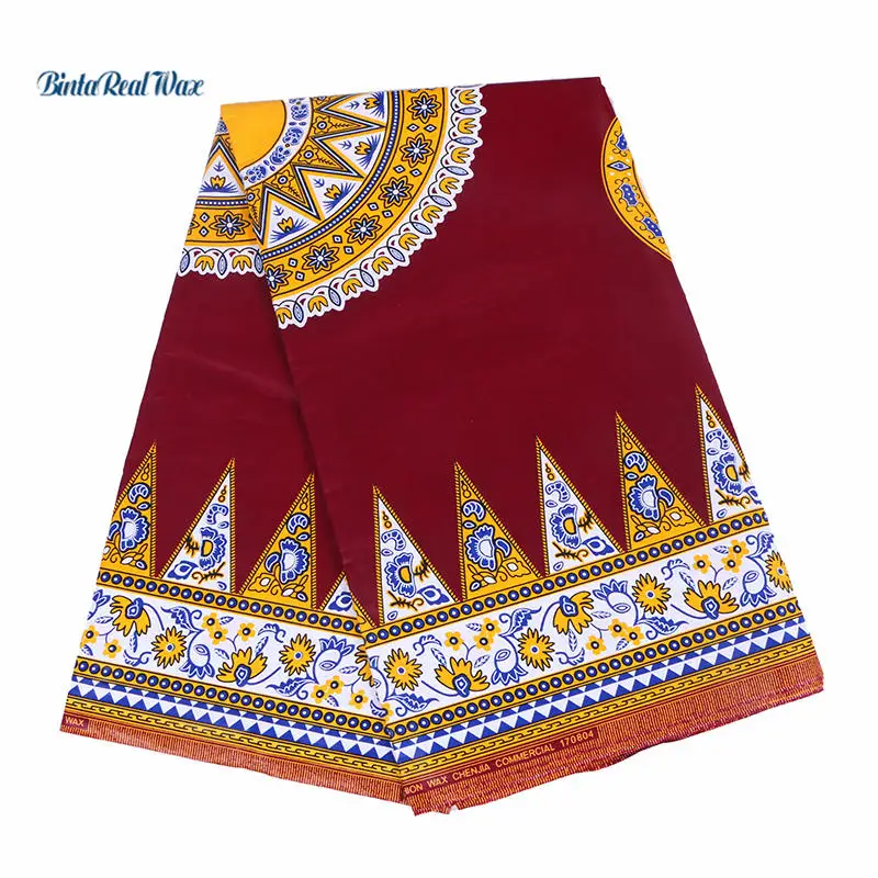 BintaRealWax African Cotton Fabric Ankara Patchwork Tissu Wax binta real Printed Fabrics 24FJ2009 | Дом и сад