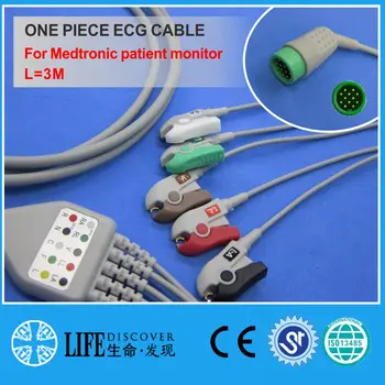 

ECG CABLE with 5 leadwires clip for Medtronic patient monitor