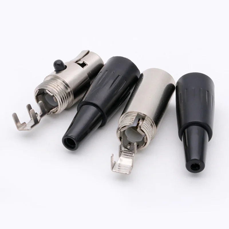 xlr audio microfone conector mic para cabo de solda adaptador reto 05