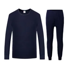 Мужской комплект термобелья, модные кальсоны, осенне-зимние топы+ штаны, комплект из 2 предметов, сохраняющий тепло, толстый termica homem