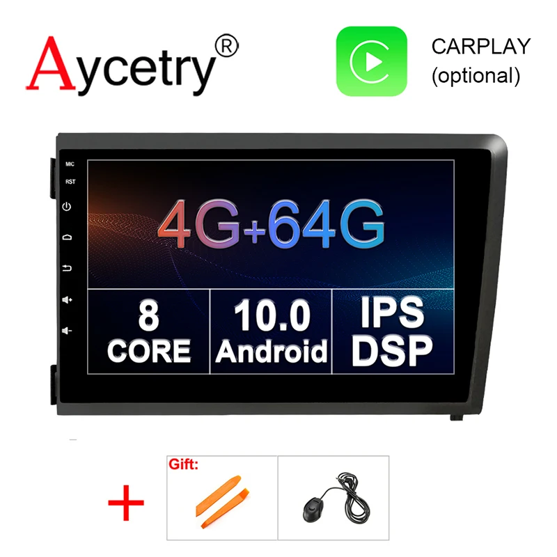 Ips DSP 8 ядерный 4 г 64 г 2 Din Android 10 автомобильный мультимедийный плеер DVD gps аудио для VOLVO S60 V70 XC70 Автомагнитола ПК стерео obd2 DVR