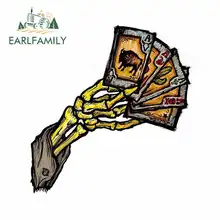 EARLFAMILY 13cm x 12.6cm Las Vegas Skeleton Dead Mans Cartoon Car Stickers Vinyl JDM Waterproof Anime RV VAN 3D DIY Fine Decal EARLFAMILY 13cm x 12.6cm Las Vegas Skeleton Dead Mans Cartoon Car Stickers Vinyl JDM Waterproof Anime RV VAN 3D DIY Fine Decal