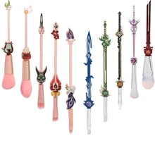 

10Pcs/set Genshin Impact Makeup Brushes Tool Powder EyeShadow Eyebrow Facial Mask Lip Foundation Beauty Make Up Sets