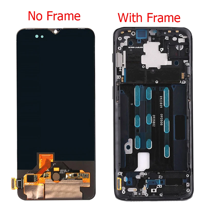 Оригинальный 1 + 6T AMOLED ЖК дисплей для Oneplus с рамкой 6 41 &quotOne Plus A6010 A6013 кодирующий