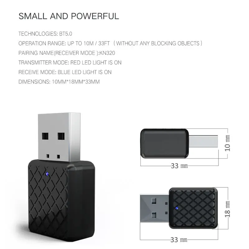Горячая 3c-новинка 5,0 Bluetooth аудио приемник передатчик 3,5 мм Aux Jack стерео Bluetooth передатчик для ТВ ПК автомобиля Usb беспроводной адаптация
