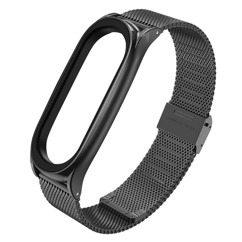 Metal Strap Plus for Mi Band 4 3 Wristbands Stainless Steel Bracelet for Xiaomi Mi band 4 Strap Correa 3 Wristbands Pulsera