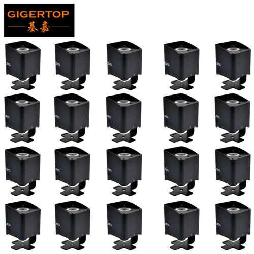 Gigertop 1x15 Вт RGBWA UV 6в1 цветной точечный аккумулятор Par Light Мини размер подвесной кронштейн ферменный потолочный светильник беспроводной DMX сценический светодиодный - Цвет: 20