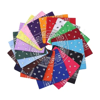 

2020 Hot 18PCS Scarf omen Paisley Bandanas Multi Colored Set Cowboy Bandanna Head Scarf Double Sided Drop Shopping W4