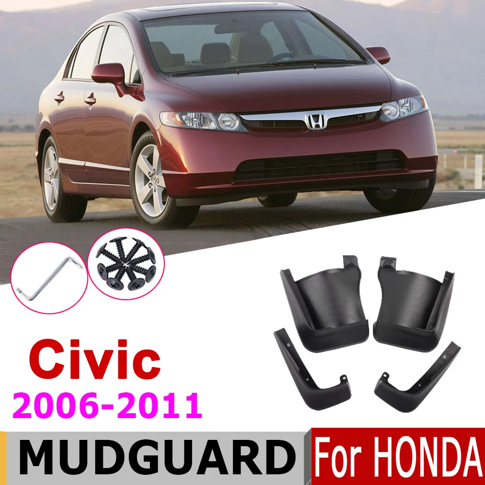 Car Mudflap For Honda Civic 4d 2008 Honda Civic 8th Gen 20112006 Front