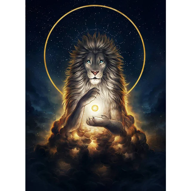 5D DIY Diamond Painting Fantasy Animals Wolf Lion Tiger Cross Stitch Kit Full Drill Square Embroidery Mosaic Art Picture Decor 5D DIY Diamond Painting hot 5D DIY Diamond Painting