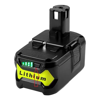 

High quality Li-ion Rechargeable Cordless Power Tools Battery For Ryobi 18V P108 RB18L40 6000mAh 6.0Ah Ryobi ONE+ P104 P100 P107