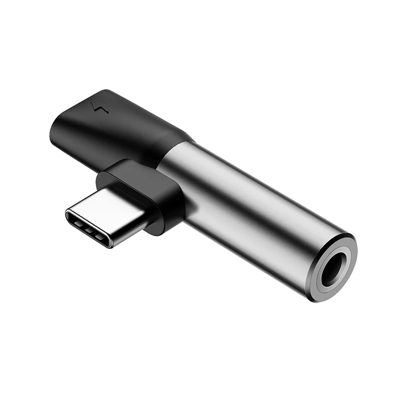 Sliver Baseus Usb type C до 3,5 мм Aux Jack аудио адаптер для samsung S10 S9 S8 Xiaomi Mi9 huawei mate 20 P30 Pro ype-C зарядный адаптер - Цвет: Sliver