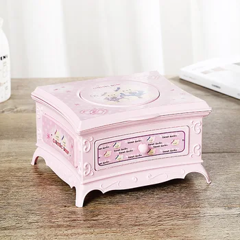 

Makeup Mirror Drawer Dancing Ballerina Girl Music Box Kids Musical Toy Gift Music Box