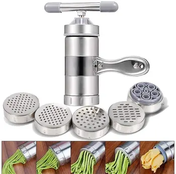

Multifunction Manual Noodle Maker Stainless Steel Pasta Pressing Machine Kitchen Tools Handmade Spaghetti Machine 5 Models
