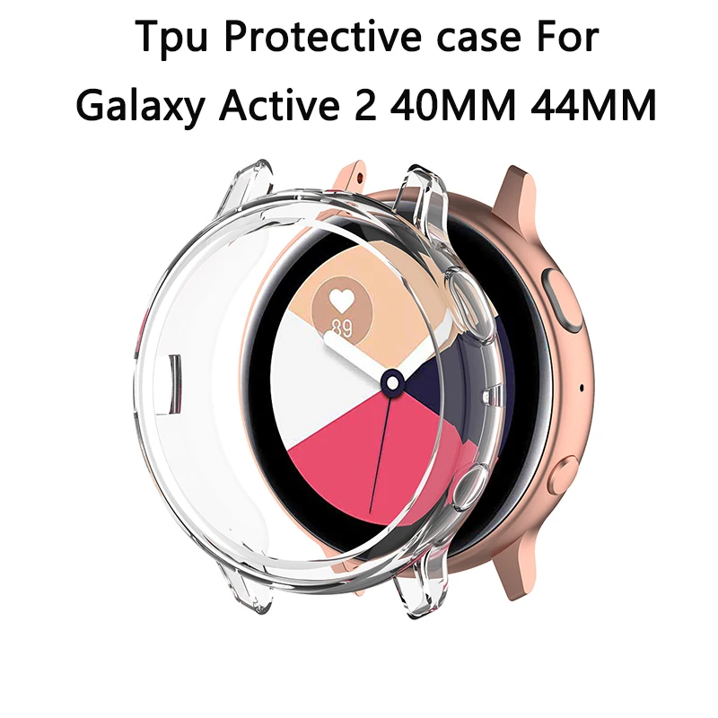 Защитный чехол для samsung galaxy active 2 40 мм 44 мм SM-R830 SM-R820 аксессуары для часов ТПУ чехол противоударный