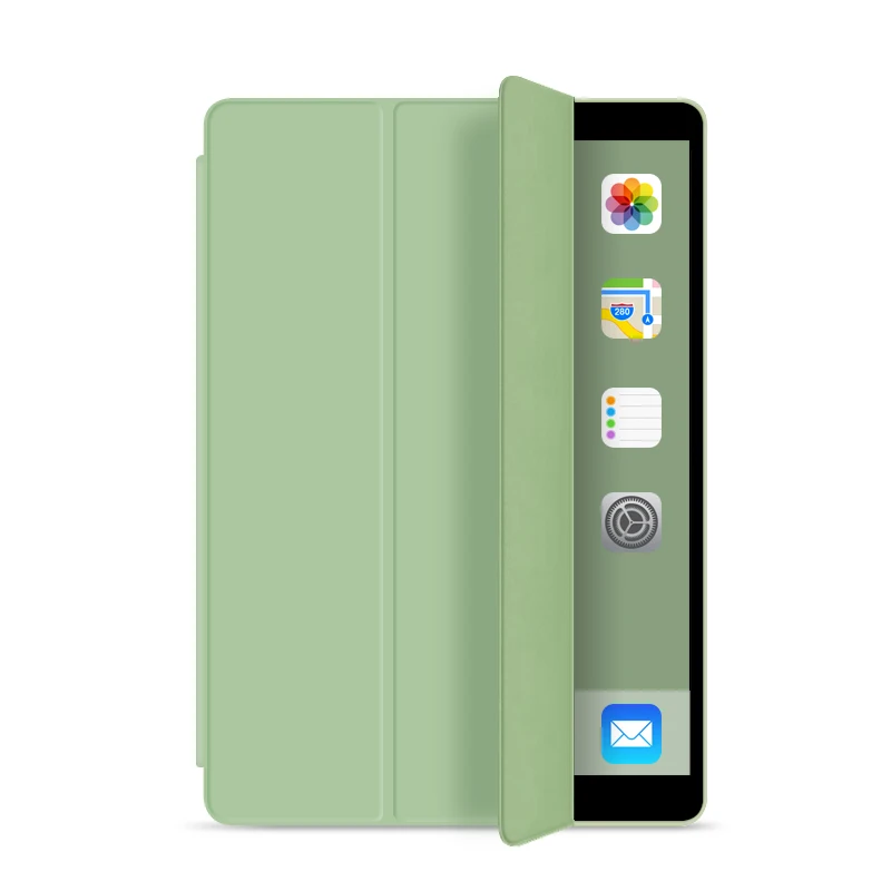 Чехол для iPad 10,2 планшет Чехол Тонкий Магнитный стенд силиконовый мягкий смарт-чехол для iPad 7го поколения чехол для iPad 10,2 чехол - Цвет: Green