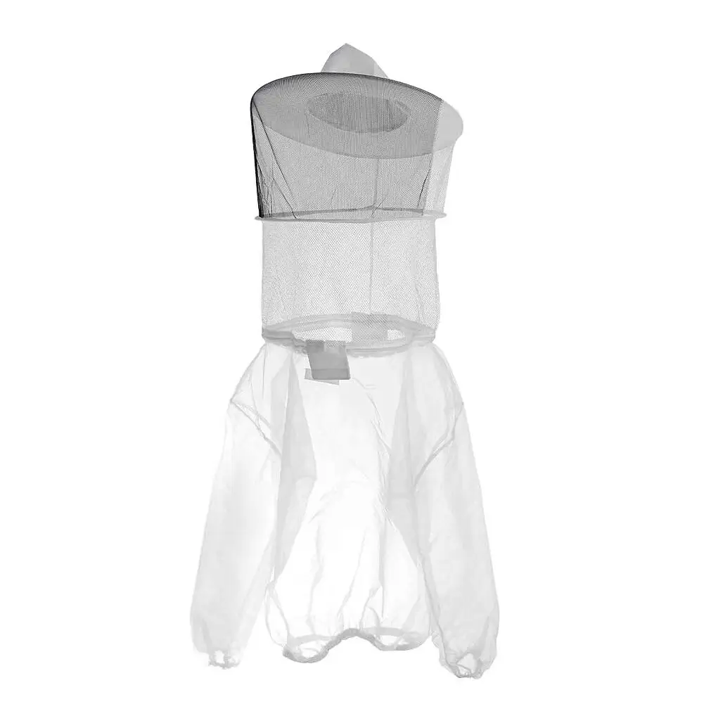 Hat Mesh Veils Smock Beekeepers Beekeeping Anti-Bee Half Body Protective Clothes Transparent Breathable Beekeeping Equipment beekeeping clothing