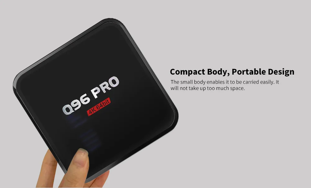 Новейший Q96 Pro Android 7,1 Смарт ТВ приставка Amlogic S905 четырехъядерный 1 ГБ DDR3+ 8 Гб EMMC телеприставка 2,4G WiFi 100 Мбит/с 4K медиаплеер