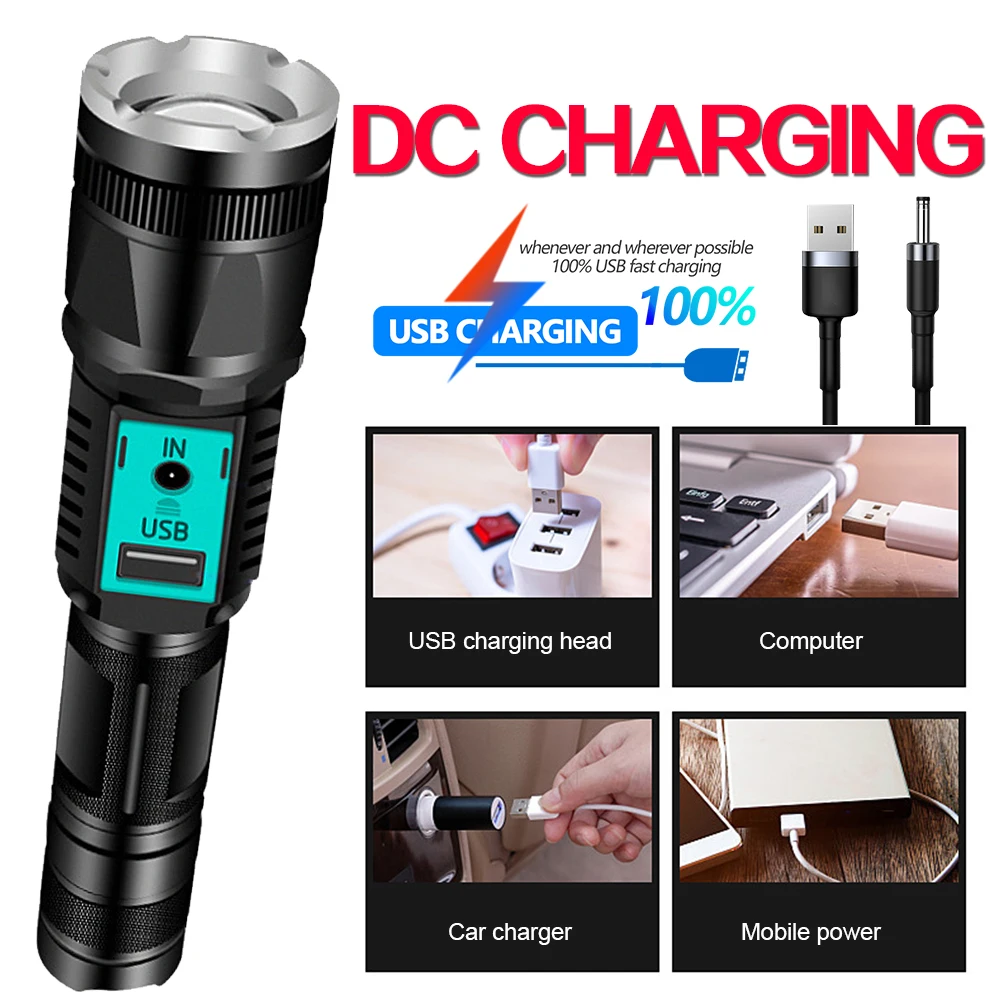 Super-bright-T6-LED-flashlight-tactical-torch-waterproof-zoom-DC-charging-lantern-uses-18650-battery-for(1)