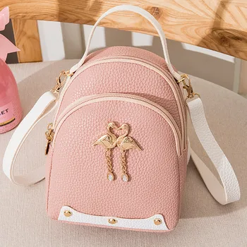 

Women Pu Little Swan Leather Shoulder Bag For Teenage Girls Kids Small Bagpack Female Ladies School Backpack Sac #YJ