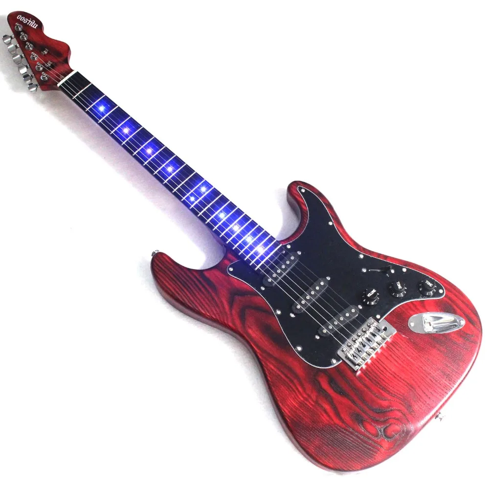

Musoo brand custom electric guitar with LED on fingerboard