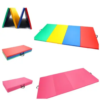 

Gymnastics Gym Folding Exercise Mat Gymnastics Tumbling Aerobics Yoga Pink Mixed