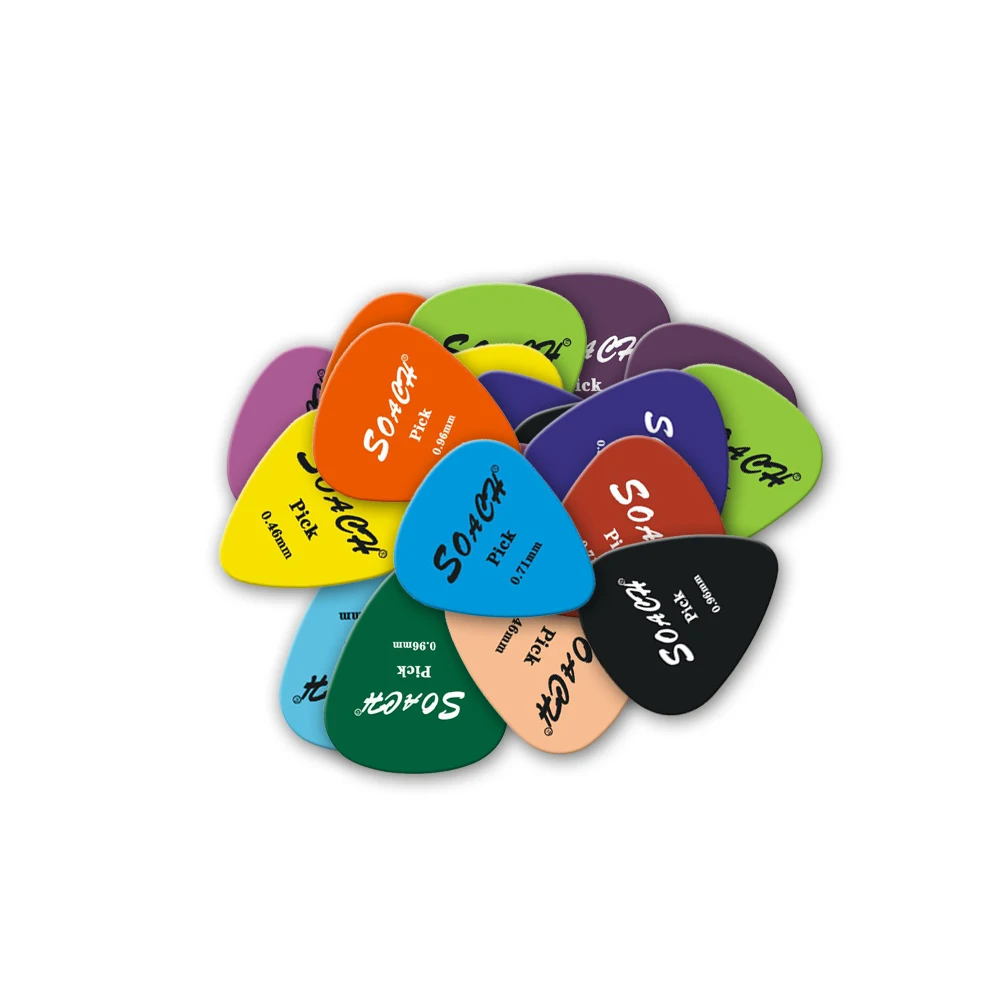 SOACH brand 10pcs/Lot 0.71mm Acoustic guitar picks pattern parts guitar accessories&Ukulele parts pick Music Picks Plectrum