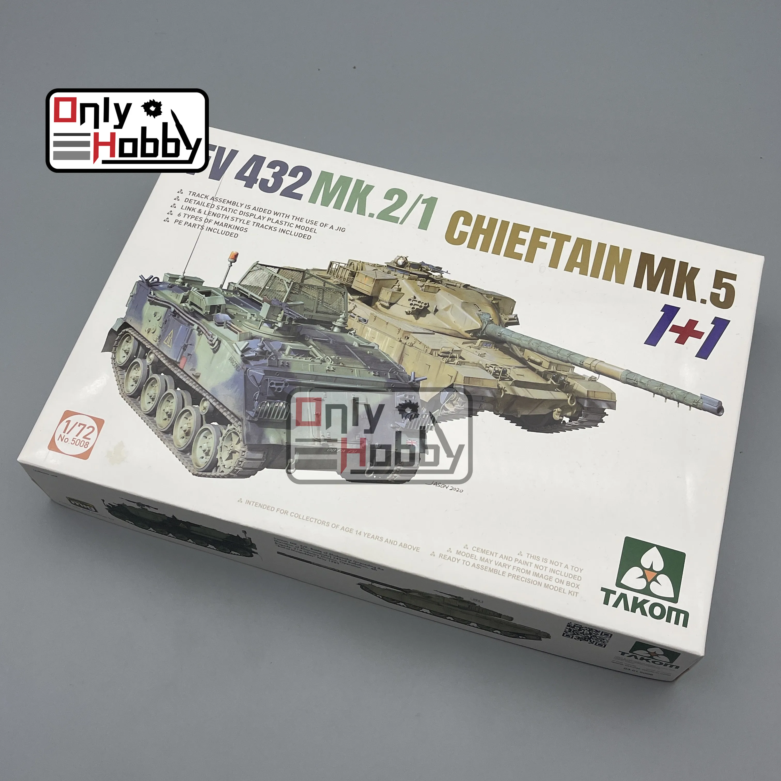 Пластиковая Сборная модель TAKOM 5008 1/72 FV 432 MK.2/1 + Chief Tain MK.5 (1 1) |