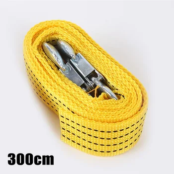 

300cm Tow Strap Equipment Pull rope Forged hooks 3 tons Off-road Vehicle