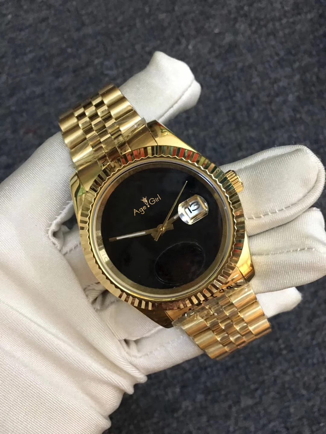 Роскошные брендовые новые мужские часы DateJust розового золота, серебристого и черного цвета автоматические механические из нержавеющей стали сапфировые спортивные ограниченны AAA