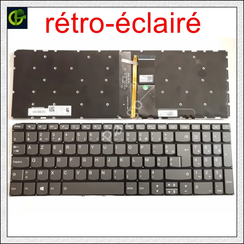 Клавиатура Azerty с французской подсветкой для Lenovo Ideapad 330-15IGM 330-15ICH 330-15ARR FR |