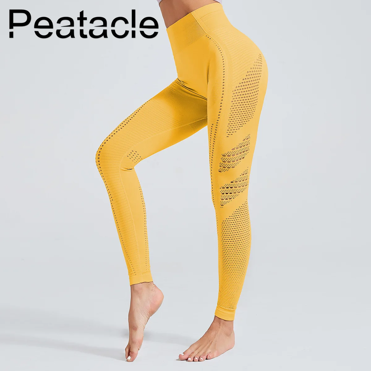 Peatacle леггинсы для спортзала облегающие брюки для женщин фитнес Йога ВОРКАУТ, отжимания Высокая талия животик контроль сплошной