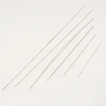 

5PCS 4.5/5.8/7.6/10.2/11.5/12.8cm Beading Needles Jewelry Central Opening Curved Beading Needles Tool Pins Jewelry Making Tool