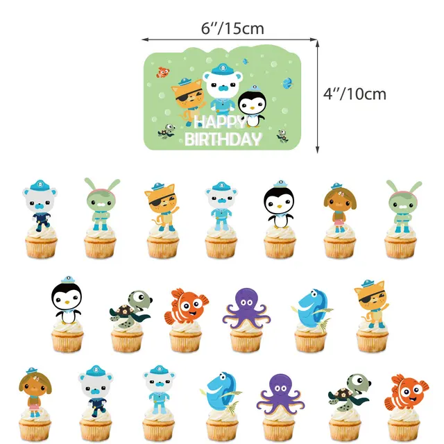 Transform your party into an unforgettable underwater adventure with the Octonauts Balloon with Cake Topper Banner.