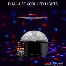 USB Sound Control Magic Ball Light Night Light Stage Disco Light LED Beam Laser Projector Party Light DJ Home KTV Bar Light