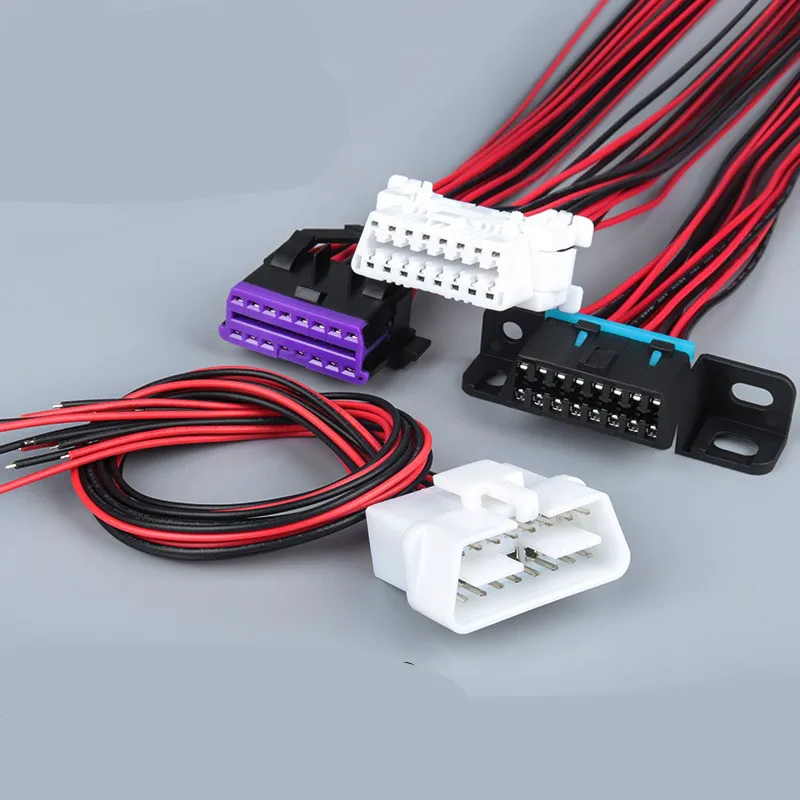 universal full line OBD plug 16pin for car diagnostic OBDII tester Interface OBD 2 Assembly Socket Plug Adapter afbeelding