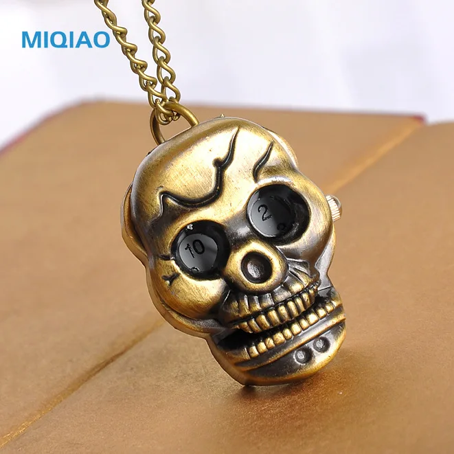 MIQIAO 2020 горячие продажи череп мультфильм аниме один кусок карманные часы Мода