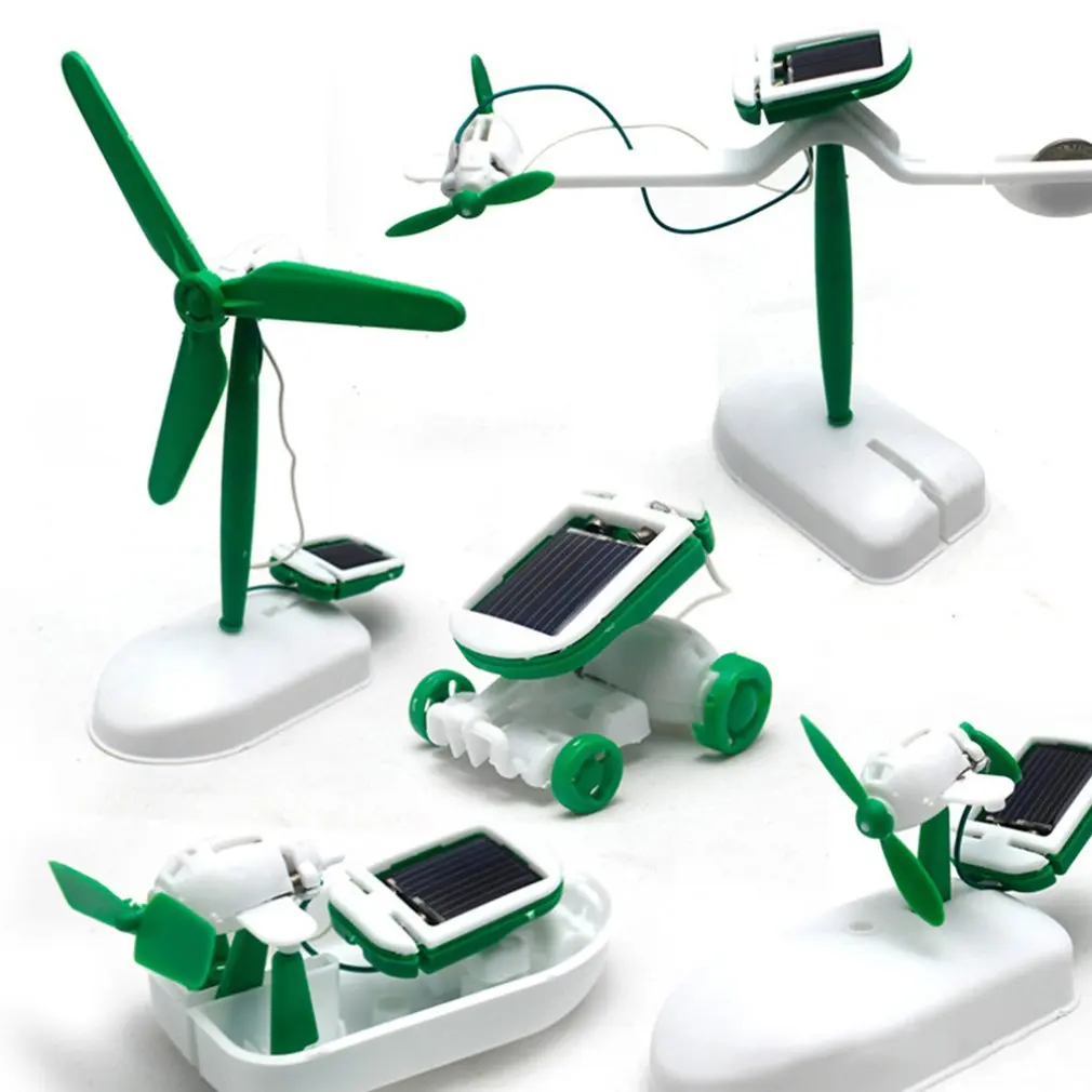 

6-in-1 Solar Toy DIY Kit Solar Toys/6-in-1 Solar Assembly Toy Science Small Experiment DIY Children's Assembled Toys