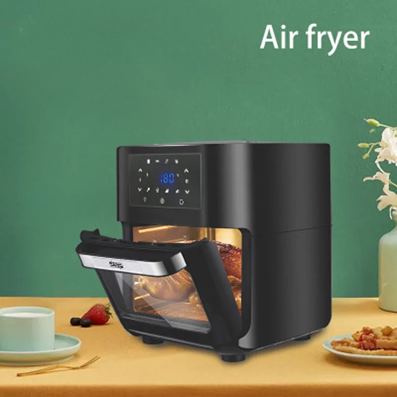 12L 1500W Air Fryer Oven Toaster Rotisserie and Dehydrator With LED Digital  Touchscreen 16-in-1 Countertop Oven - AliExpress