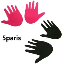 5 пар невидимых женских подушечек для бюстгальтера в форме рук, клейкие накладки на соски, наклейки на грудь, одноразовые накладки на соски, аксессуары для бюстгальтера