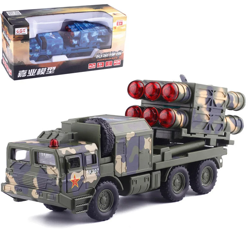 

Jiaye Model Anti-Aircraft Missile Alloy Car Model Children Sound And Light Warrior Car Model Toy Cs0203 Boxed