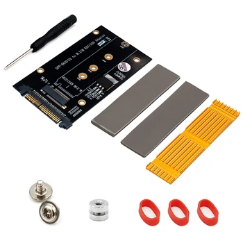 

Upgrade Version M.2 NGFF NVME Key M SSD to SFF-8639 U.2 Adapter Card with Heatsink Support M.2 2230/2242/2260/2280