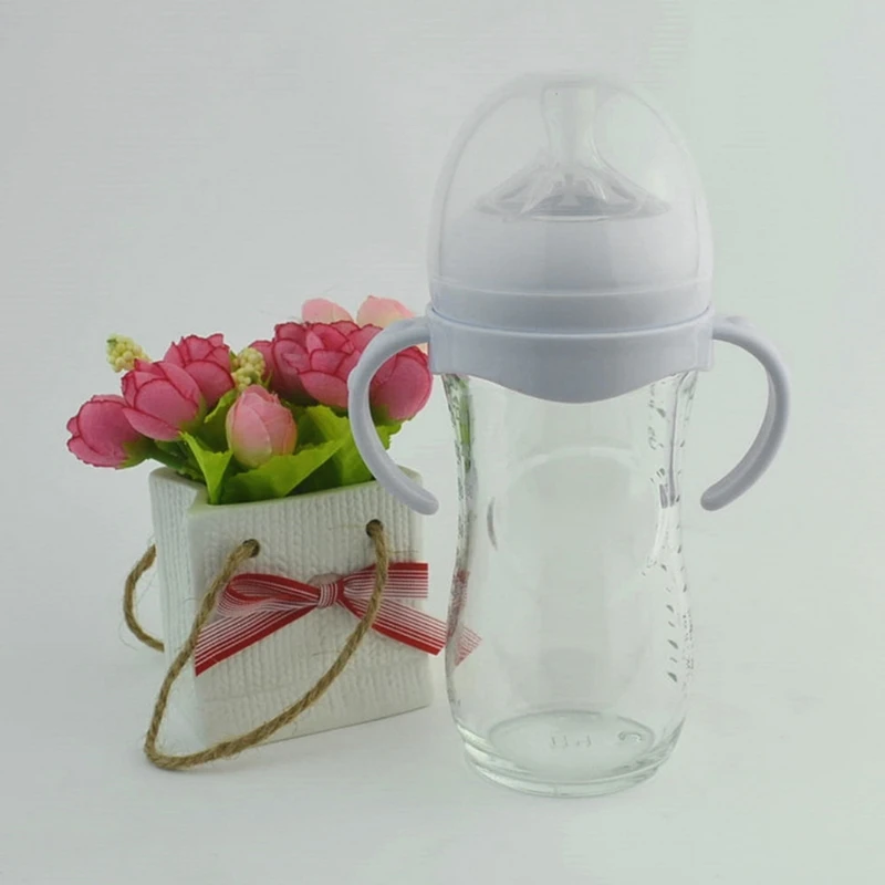 Bottle Grip Handle for Avent Natural Wide Mouth PP Glass Feeding Baby Bottle