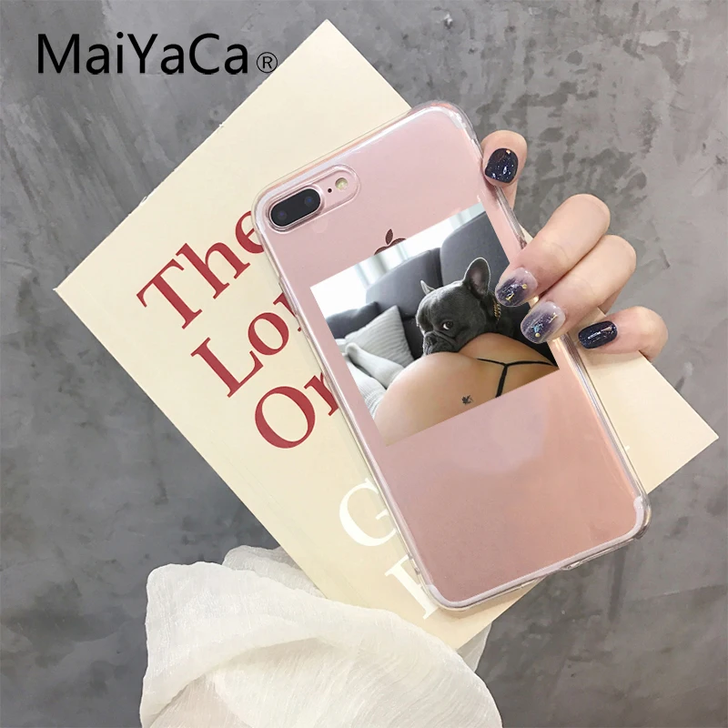 Милый силиконовый чехол для телефона MaiYaCa iPhone X XS XR Max 8 7 Plus 6 6S 5 5S прозрачный |